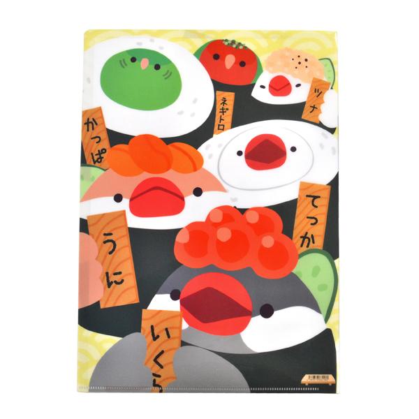FA A4クリアファイル ことりすし どあっぷ | こんぱまるオンライン